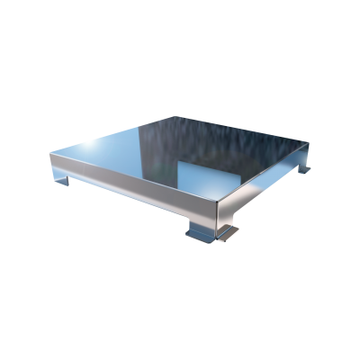 Tampa Ralo Square Inox Polido 15x15 cm