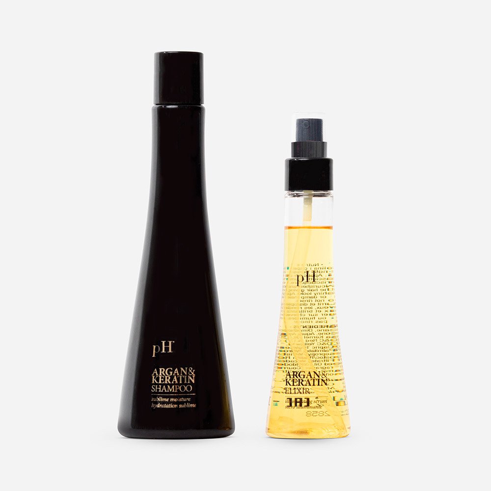 Kit Argan & Keratin Shampo + Elixir pH Laboratories
