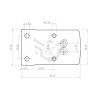 Placa adaptadora Red Dot MOJ Taurus 1911 - KPP Guns