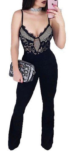 Macac�o Macaquinho Feminino Festa Blogueira Moda Bojo #m17