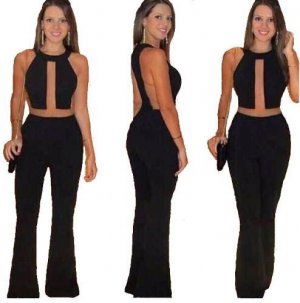 Macac�o Macaquinho Com Decote Tule  Feminino #m3 Festa